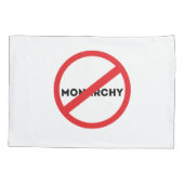 Abolish the Monarchy Pillowcase Kussensloop (Achterkant)