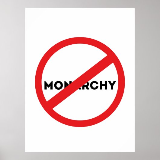 Abolish the Monarchy Poster (Voorkant)