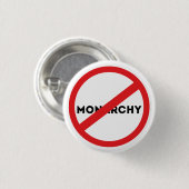 Abolish the Monarchy Ronde Button 3,2 Cm (Voorkant /achterkant)