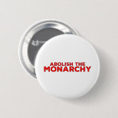 Abolish the Monarchy Ronde Button 5,7 Cm (Voorkant /achterkant)