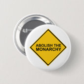 Abolish the Monarchy Ronde Button 5,7 Cm (Voorkant /achterkant)