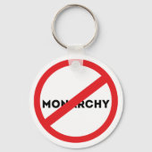 Abolish the Monarchy Sleutelhanger (Voorkant)