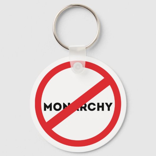 Abolish the Monarchy Sleutelhanger (Voorkant)