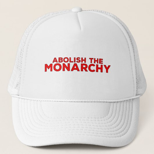 Abolish the Monarchy Trucker Pet (Voorkant)