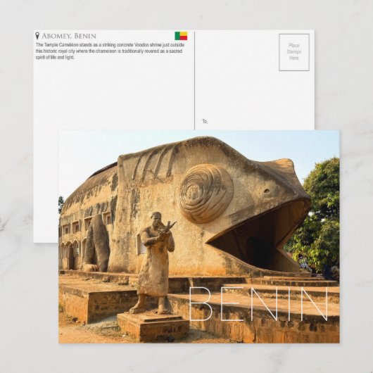 Abomey, Benin Reisansichtkaart Briefkaart (Voorkant / Achterkant)