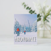 Abondance Skiresort Briefkaart (Staand voorkant)