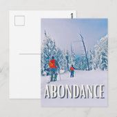 Abondance Skiresort Briefkaart (Voorkant / Achterkant)
