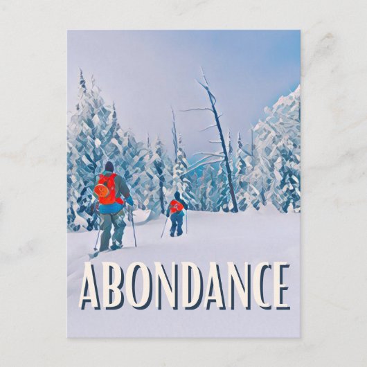 Abondance Skiresort Briefkaart (Voorkant)