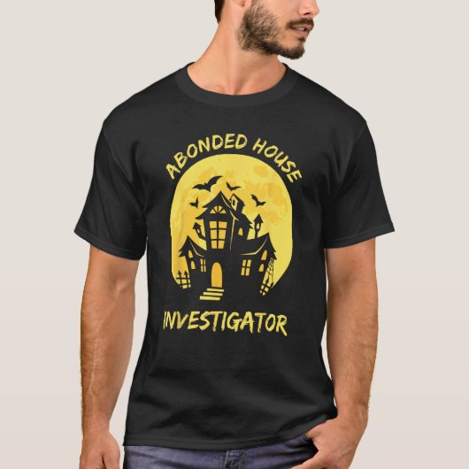 Abonded House Investigator Ghost Hunting EVP Hallo T-shirt (Voorkant)