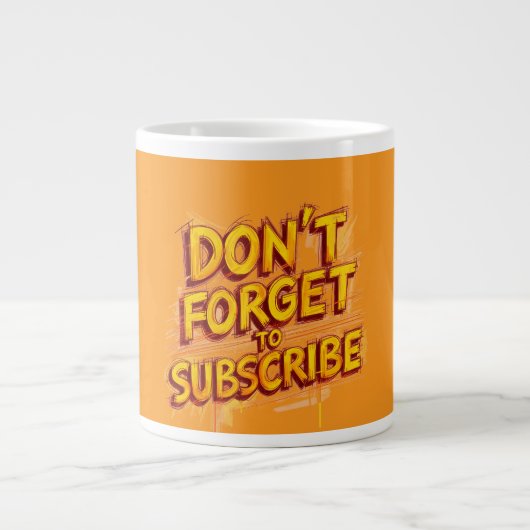 Abonneer Je Niet Vergeten Grote Koffiekop (Voorkant)