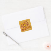 Abonneer je niet vergeten vierkante sticker (Envelop)