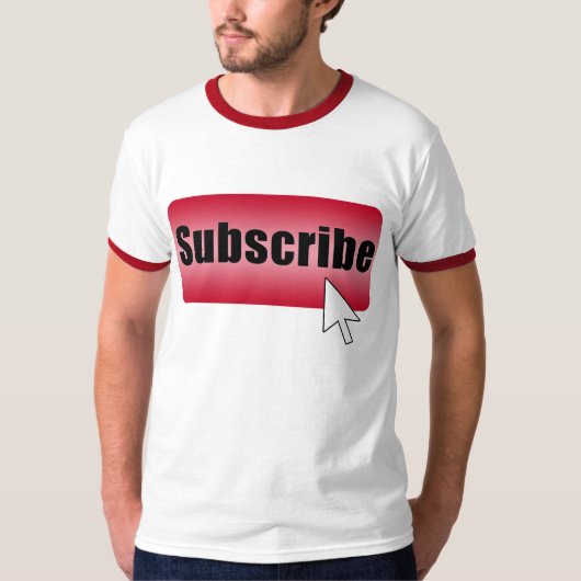 Abonneer u op Button T-shirt (Voorkant)