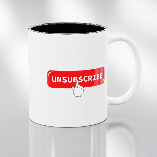 Abonnement op Button opzeggen - Funny Coffee Mok