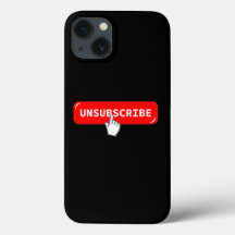 Abonnement op Button opzeggen - Funny iPhone Case