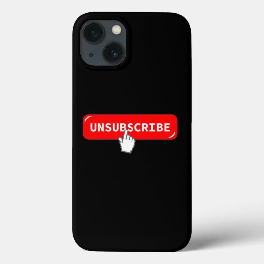 Abonnement op Button opzeggen - Funny iPhone Case (Achterkant)