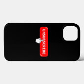 Abonnement op Button opzeggen - Funny iPhone Case (Achterkant (horizontaal))