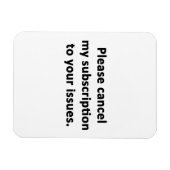 Abonnement op je problemen opzeggen magneet (Horizontaal)