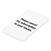 Abonnement op je problemen opzeggen magneet (Linkerzijde)