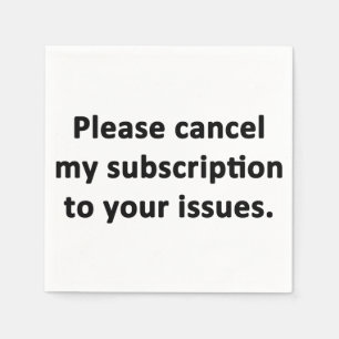 Abonnement op je problemen opzeggen servet