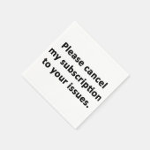 Abonnement op je problemen opzeggen servet (Hoek)