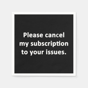 Abonnement op je problemen opzeggen servet