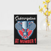 Abonnement op nummer 1 Funny Badminton 2 Kaart (Gele Bloem)