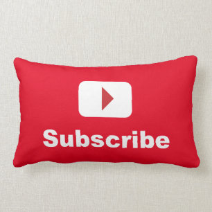 abonnement op youtube-kanaal kussen