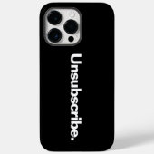 Abonnement opzeggen één woord wit tekst minimalism Case-Mate iPhone case (Achterkant)