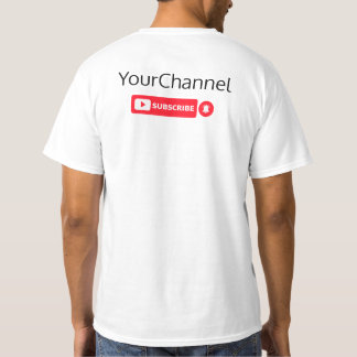 Abonneren YouTube Kanaal Naam Custom T-Shirt