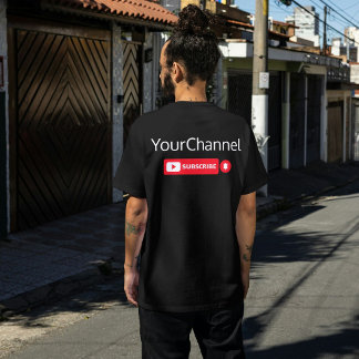 Abonneren YouTube Kanaal Naam Custom T-Shirt