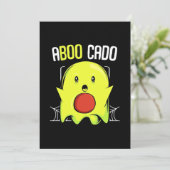 Aboocado Avocado Halloween Kaart (Staand voorkant)