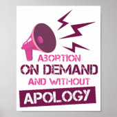 Aboration On Demand and without apology Poster (Voorkant)