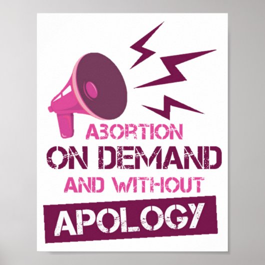Aboration On Demand and without apology Poster (Voorkant)