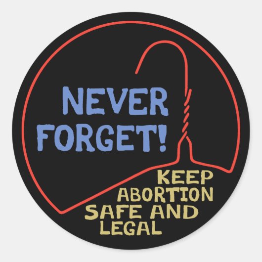 Aboration Safe & Legal Ronde Sticker (Voorkant)