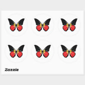 Aborigin Butterfly-vlag Ronde Sticker (Vel)