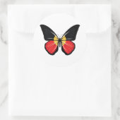 Aborigin Butterfly-vlag Ronde Sticker (Tas)