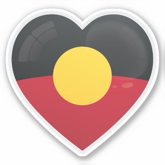 Aborigin Liefde Icon Sticker (Voorkant)
