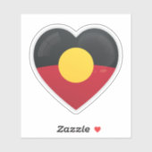 Aborigin Love Flag Sticker (Vel)