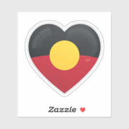 Aborigin Love Flag Sticker