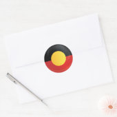 Aborigin Ronde pictogramvlag Sticker (Envelop)