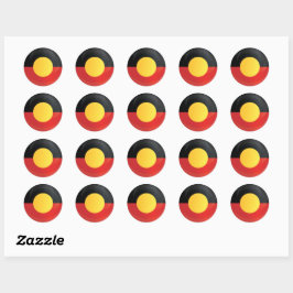 Aborigin Ronde pictogramvlag Sticker