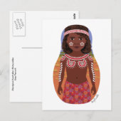 Aboriginaal Australisch Matryoshka Briefkaart (Voorkant / Achterkant)