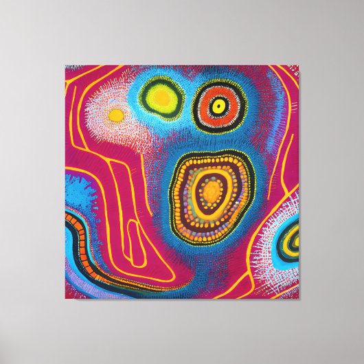Aboriginal Abstract Art Vol 01 Canvas Afdruk (Voorkant)