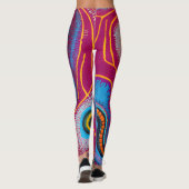 Aboriginal Abstract Art Vol 01 Leggings (Achterkant)