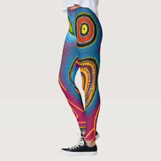Aboriginal Abstract Art Vol 01 Leggings (Links)