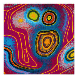Aboriginal Abstract Art Vol 01 Perfect Poster