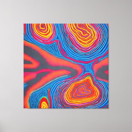 Aboriginal Abstract Art Vol 03 Canvas Afdruk (Voorkant)