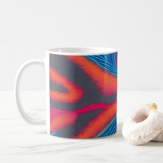 Aboriginal Abstract Art Vol 03 Koffiemok (Met donut)