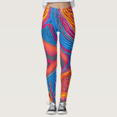 Aboriginal Abstract Art Vol 03 Leggings (Voorkant)