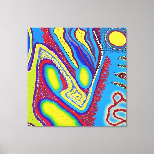 Aboriginal Abstract Art Vol 10 Canvas Afdruk (Voorkant)